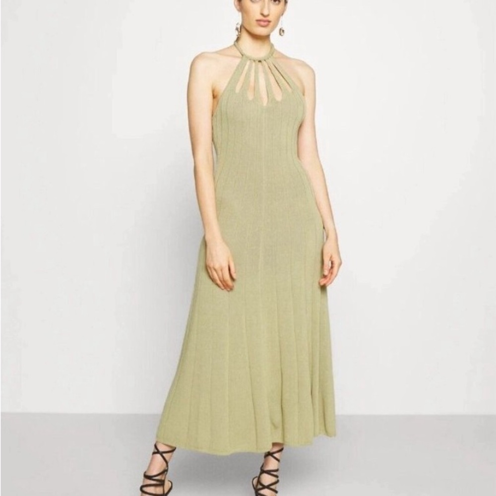 Cult Gaia Dawn Dress Khaki NWT - Picture 5 of 5